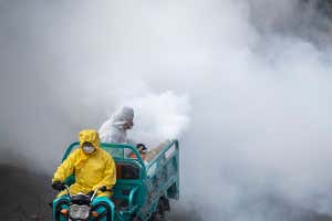 Desinfección en China